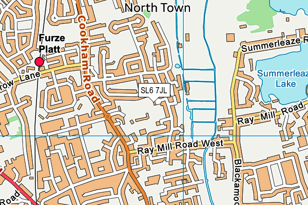 SL6 7JL map - OS VectorMap District (Ordnance Survey)