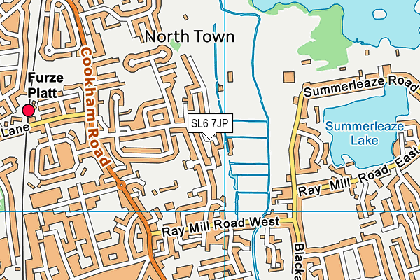 SL6 7JP map - OS VectorMap District (Ordnance Survey)