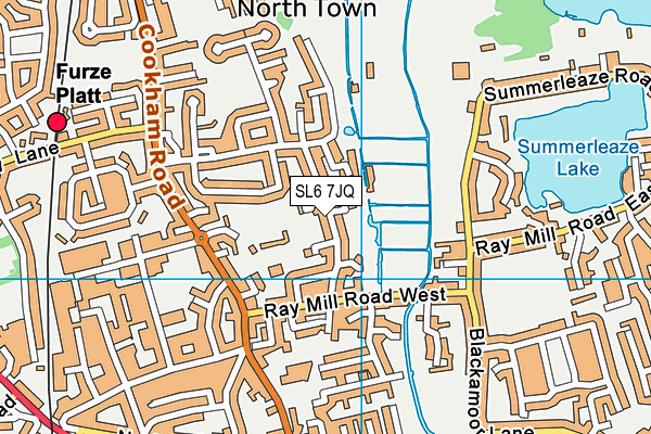SL6 7JQ map - OS VectorMap District (Ordnance Survey)