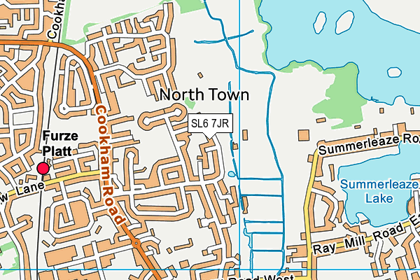SL6 7JR map - OS VectorMap District (Ordnance Survey)