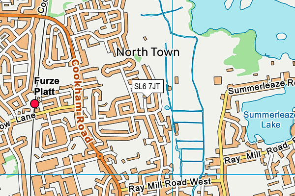 SL6 7JT map - OS VectorMap District (Ordnance Survey)