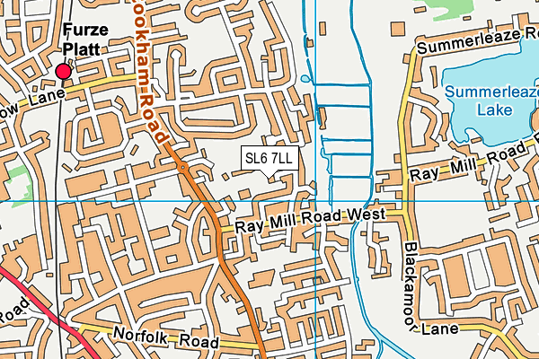 SL6 7LL map - OS VectorMap District (Ordnance Survey)