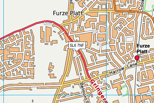 SL6 7NF map - OS VectorMap District (Ordnance Survey)