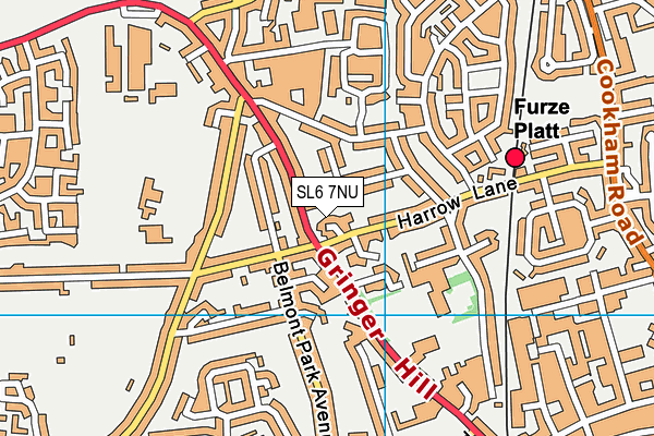 SL6 7NU map - OS VectorMap District (Ordnance Survey)