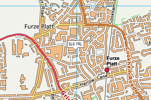 SL6 7RL map - OS VectorMap District (Ordnance Survey)