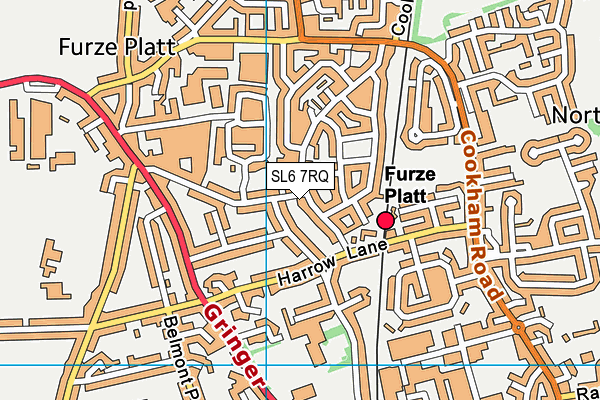 SL6 7RQ map - OS VectorMap District (Ordnance Survey)