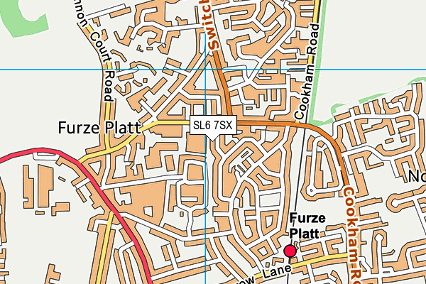 SL6 7SX map - OS VectorMap District (Ordnance Survey)