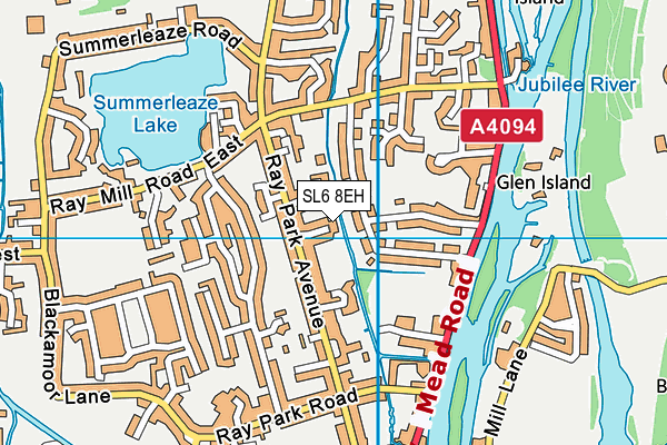 SL6 8EH map - OS VectorMap District (Ordnance Survey)