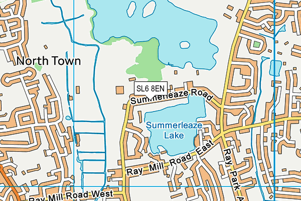 SL6 8EN map - OS VectorMap District (Ordnance Survey)