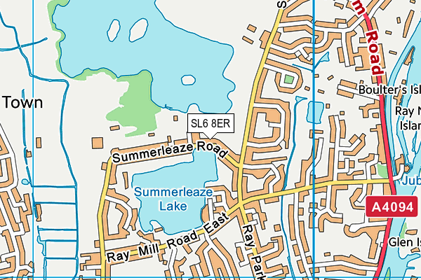 SL6 8ER map - OS VectorMap District (Ordnance Survey)