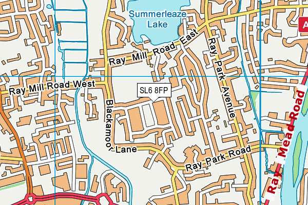 SL6 8FP map - OS VectorMap District (Ordnance Survey)