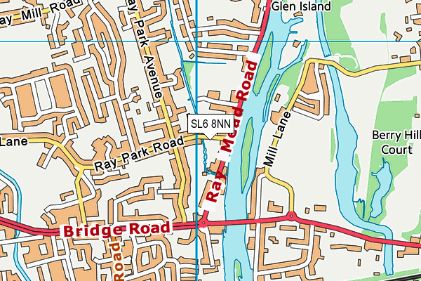 SL6 8NN map - OS VectorMap District (Ordnance Survey)