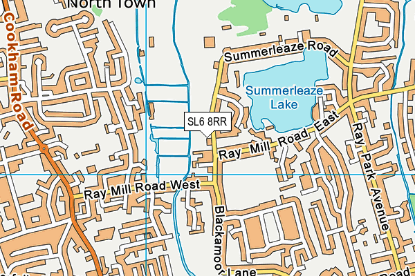 SL6 8RR map - OS VectorMap District (Ordnance Survey)
