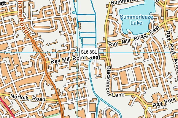 SL6 8SL map - OS VectorMap District (Ordnance Survey)