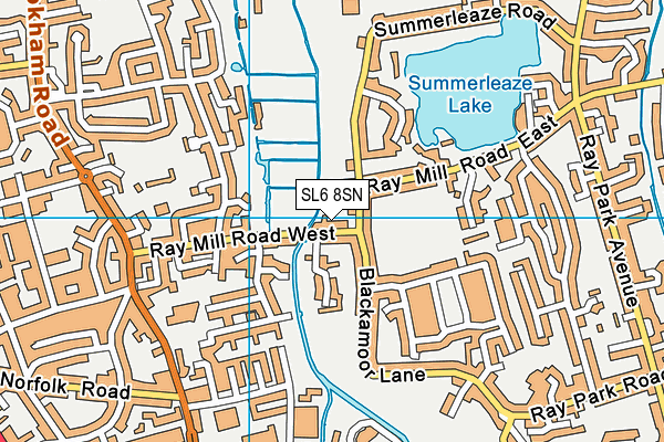 SL6 8SN map - OS VectorMap District (Ordnance Survey)