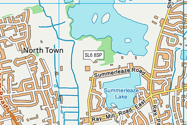 Summerleaze Park map (SL6 8SP) - OS VectorMap District (Ordnance Survey)