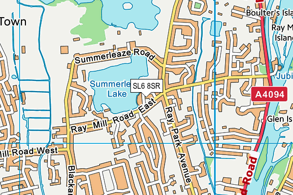 SL6 8SR map - OS VectorMap District (Ordnance Survey)
