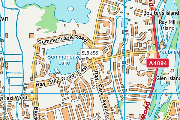 SL6 8SS map - OS VectorMap District (Ordnance Survey)
