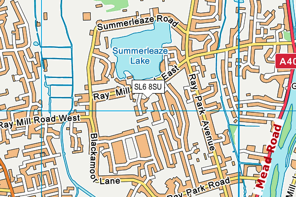 SL6 8SU map - OS VectorMap District (Ordnance Survey)