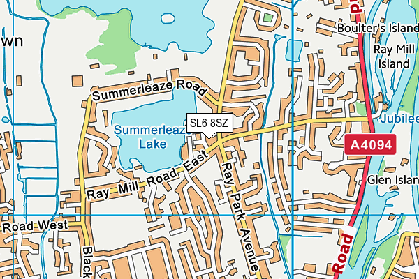 SL6 8SZ map - OS VectorMap District (Ordnance Survey)
