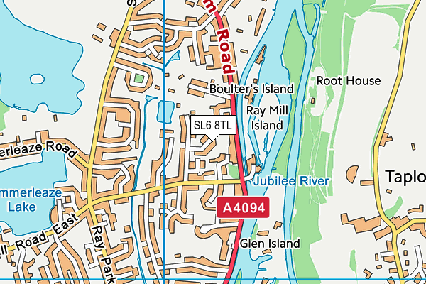 SL6 8TL map - OS VectorMap District (Ordnance Survey)