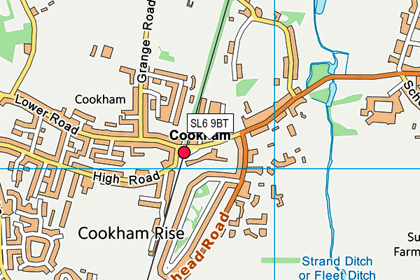 Cookham Nursery School map (SL6 9BT) - OS VectorMap District (Ordnance Survey)