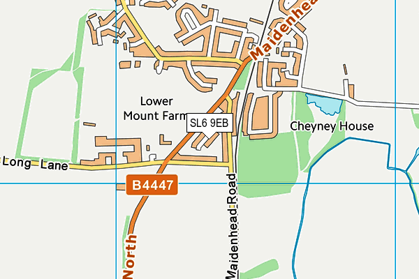 SL6 9EB map - OS VectorMap District (Ordnance Survey)