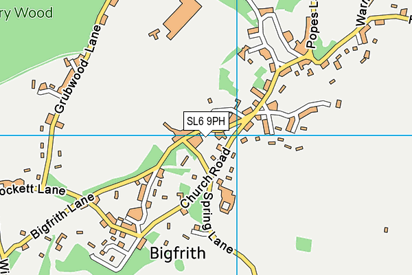 Cookham Dean CofE Primary School map (SL6 9PH) - OS VectorMap District (Ordnance Survey)