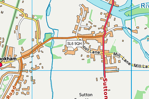 SL6 9QH map - OS VectorMap District (Ordnance Survey)