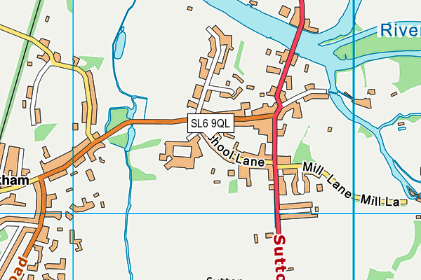 SL6 9QL map - OS VectorMap District (Ordnance Survey)