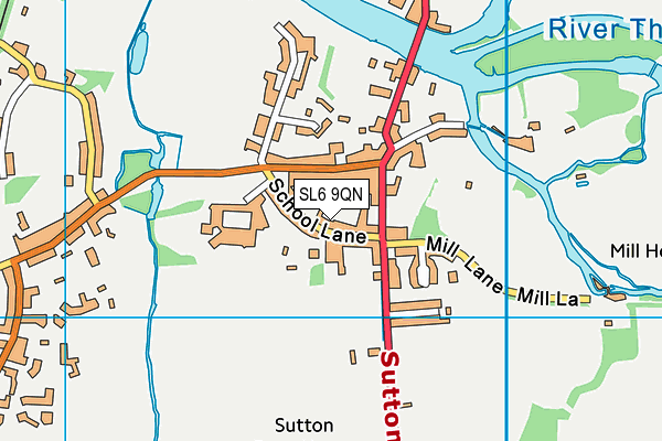 SL6 9QN map - OS VectorMap District (Ordnance Survey)