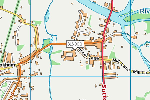 SL6 9QQ map - OS VectorMap District (Ordnance Survey)