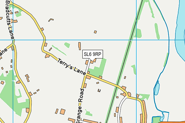 SL6 9RP map - OS VectorMap District (Ordnance Survey)