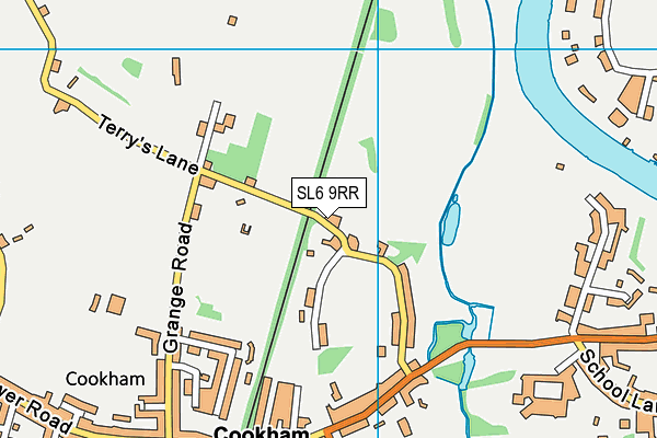 SL6 9RR map - OS VectorMap District (Ordnance Survey)