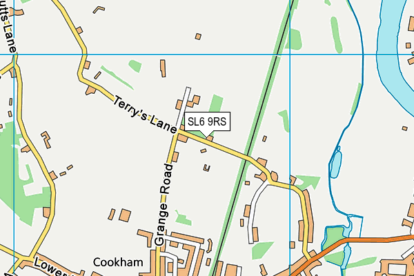SL6 9RS map - OS VectorMap District (Ordnance Survey)