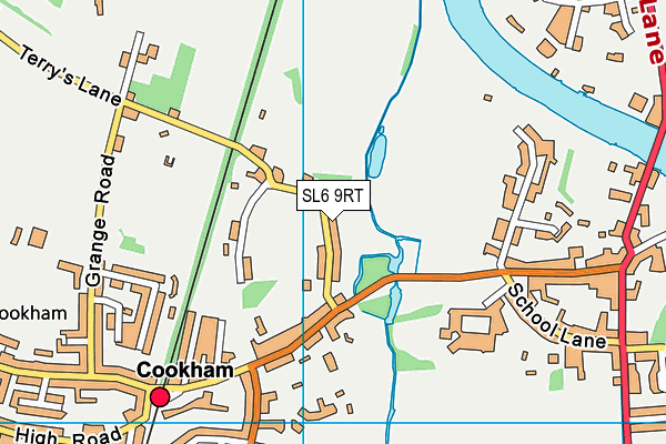 SL6 9RT map - OS VectorMap District (Ordnance Survey)