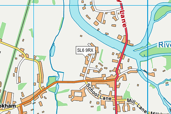 SL6 9RX map - OS VectorMap District (Ordnance Survey)