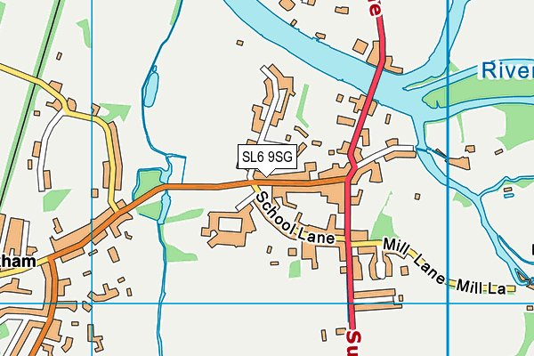 SL6 9SG map - OS VectorMap District (Ordnance Survey)