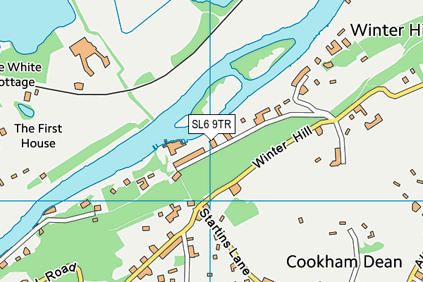 SL6 9TR map - OS VectorMap District (Ordnance Survey)