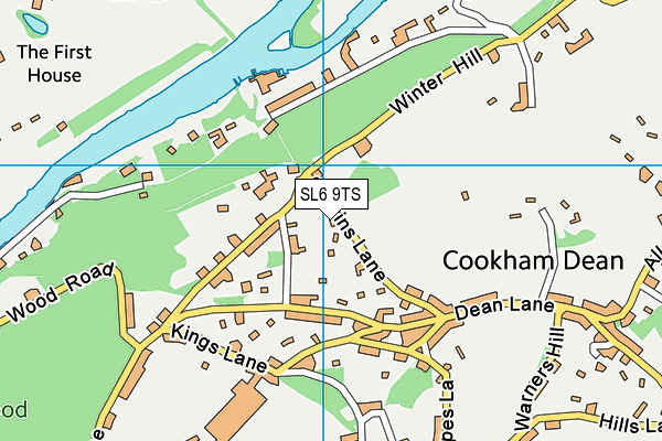 SL6 9TS map - OS VectorMap District (Ordnance Survey)