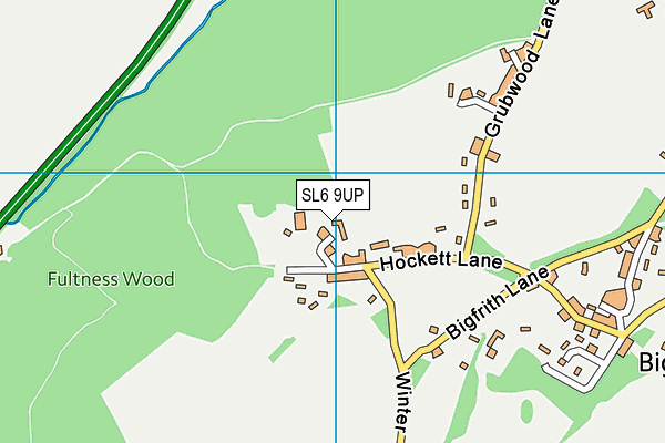 SL6 9UP map - OS VectorMap District (Ordnance Survey)