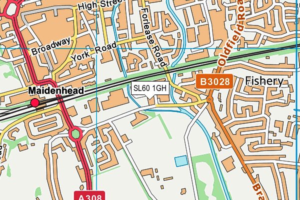 SL60 1GH map - OS VectorMap District (Ordnance Survey)