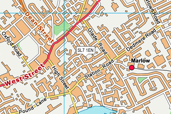SL7 1EN map - OS VectorMap District (Ordnance Survey)