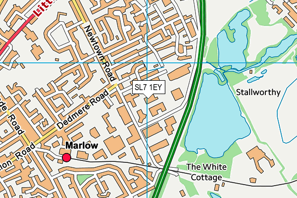 SL7 1EY map - OS VectorMap District (Ordnance Survey)