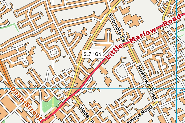 SL7 1GN map - OS VectorMap District (Ordnance Survey)
