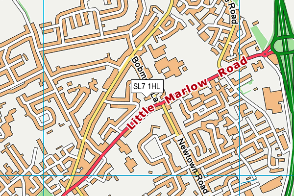 SL7 1HL map - OS VectorMap District (Ordnance Survey)