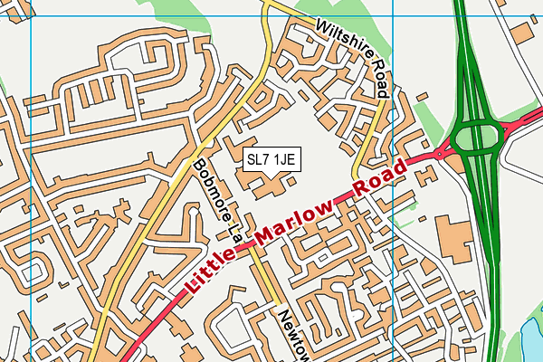Great Marlow School map (SL7 1JE) - OS VectorMap District (Ordnance Survey)