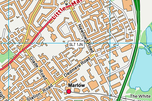 SL7 1JN map - OS VectorMap District (Ordnance Survey)