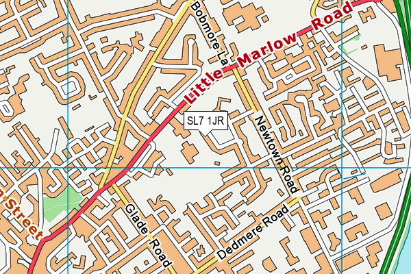 SL7 1JR map - OS VectorMap District (Ordnance Survey)