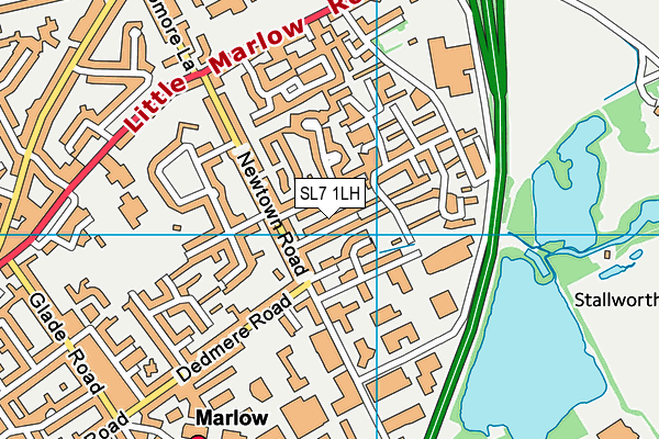 SL7 1LH map - OS VectorMap District (Ordnance Survey)